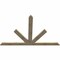 Ekena Millwork Saratoga Rough Sawn Timber Gable Bracket, Douglas Fir, 96"W x 64"H x 2"D x 6"F, 16/12 Pitch GBW096X64X0206SAR00RDF - alternate 3